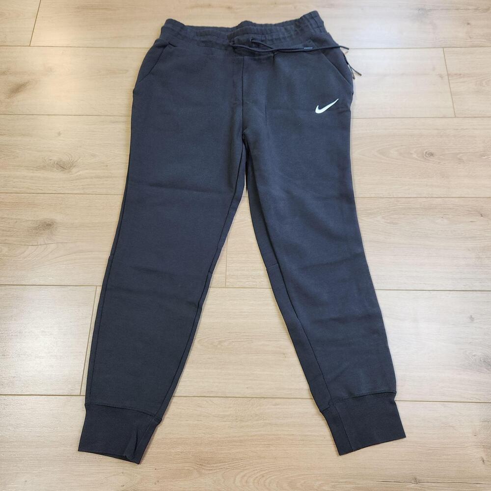 Nike Tech Fleece Jogger Pants Womens Medium Black Tapered Sweatpants Drawstring